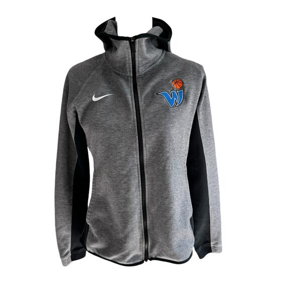 NIKE Jacket Size Medium Basketball Showtime Hoodie Wisconsin Impact Activewear - Picture 2 of 11